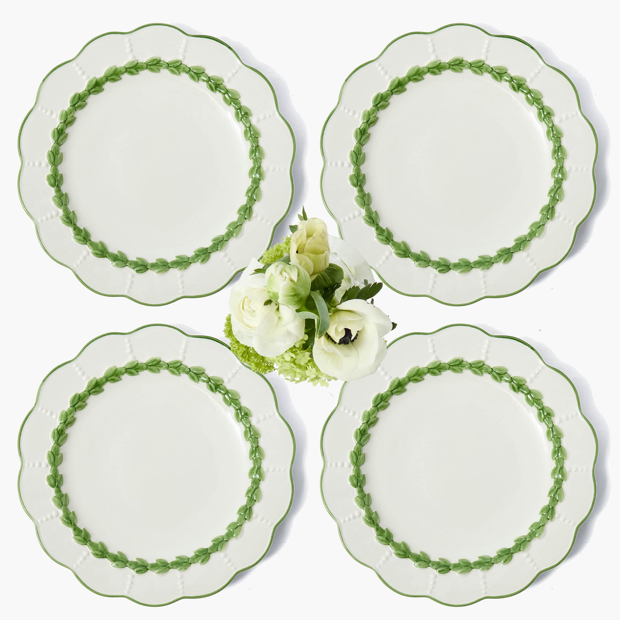 Green Viviana Dinner Plates (Set of 4)