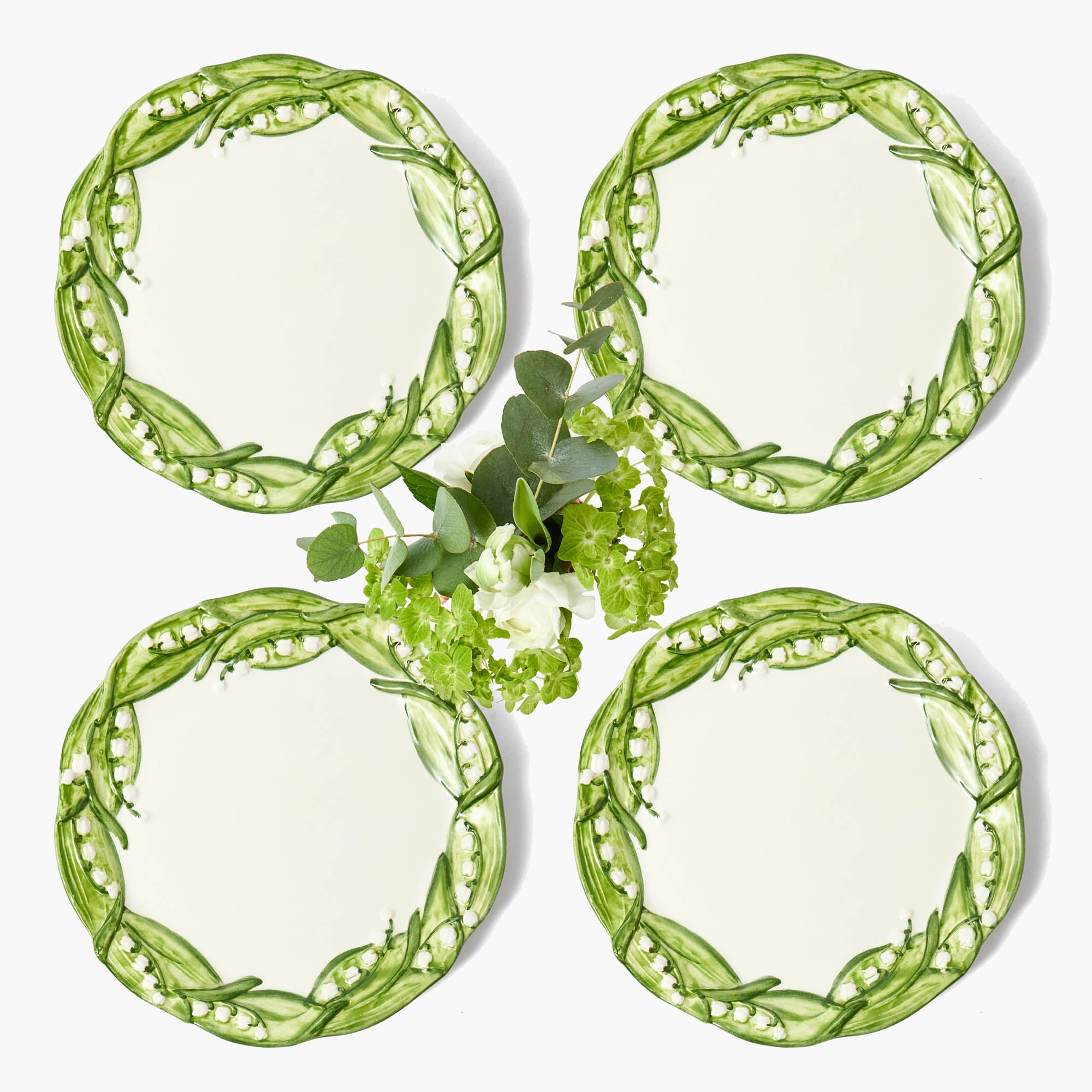 Lily of the Valley Starter Plates (Set of 4)