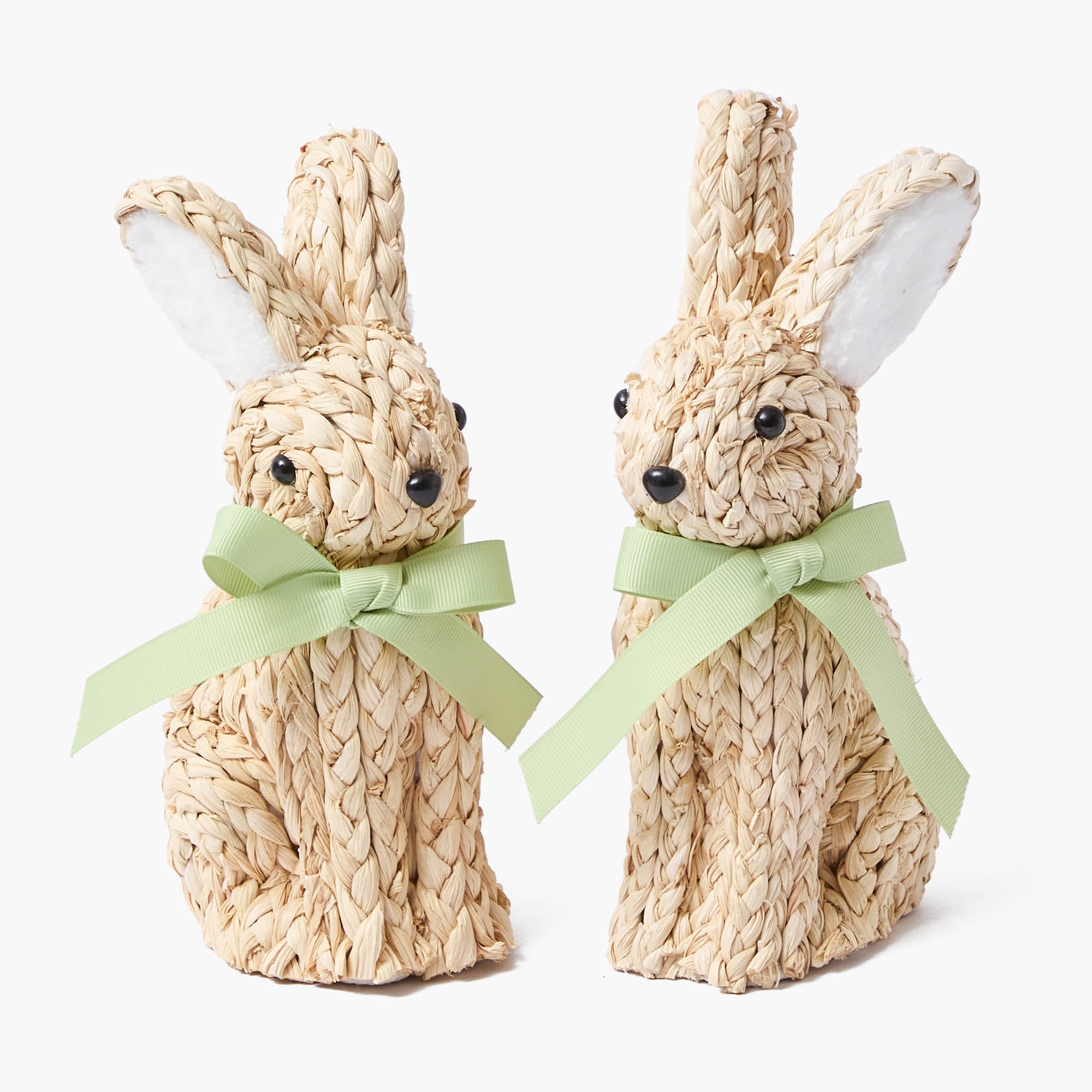 Small Raffia Rabbit (Pair)