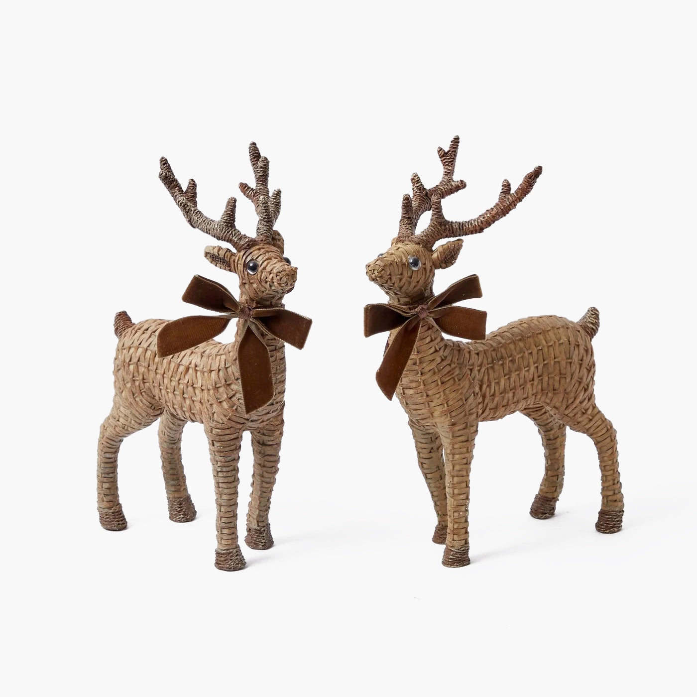 Rattan Reindeer (Pair) - 30cm