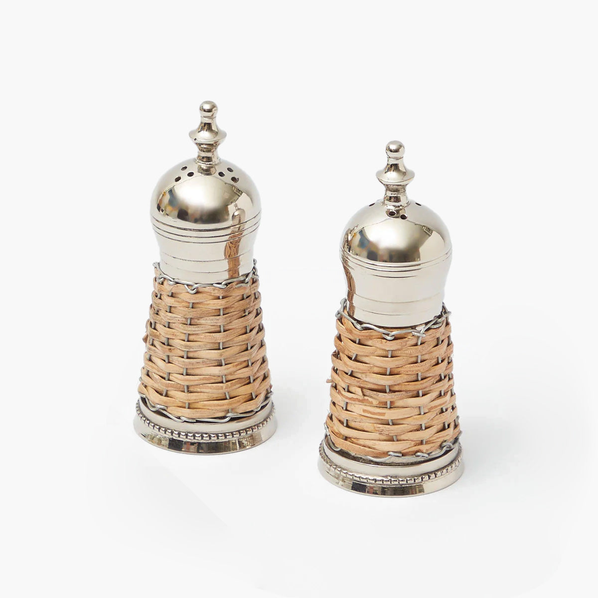 Rattan Salt & Pepper Set