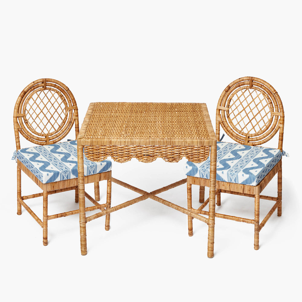 Small Rattan Table & Chair Set