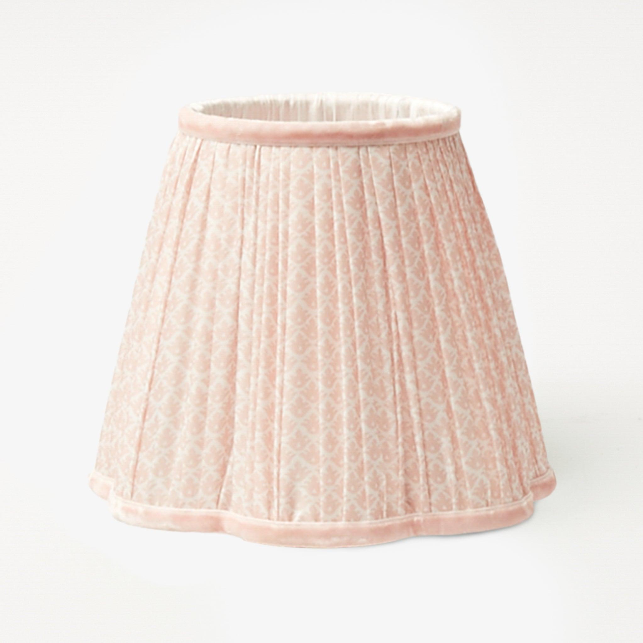 Rechargeable Lamp with Pink Lotus Lampshade - Mrs. Alice