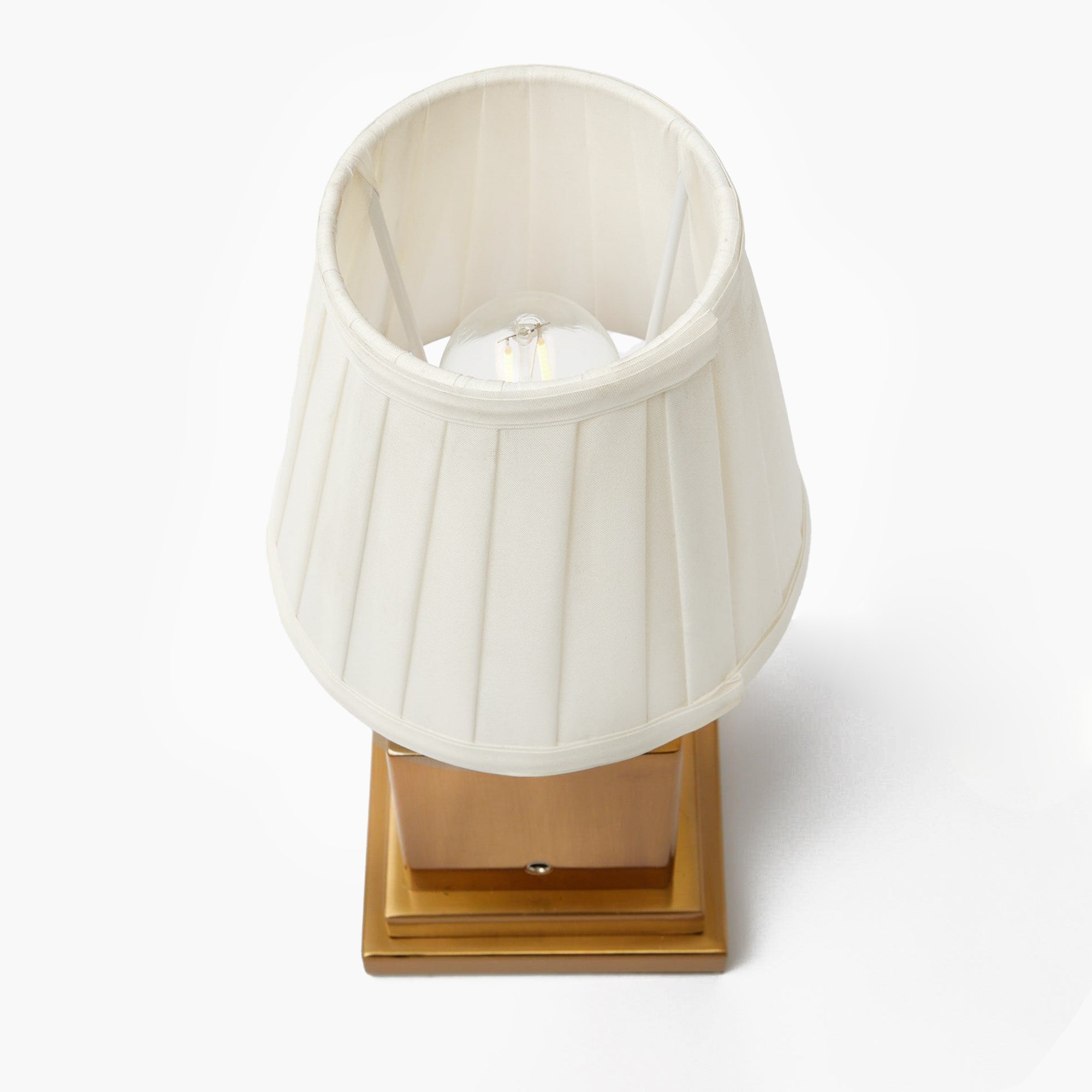 Rechargeable Table Lamp with Cream Shade (15cm)