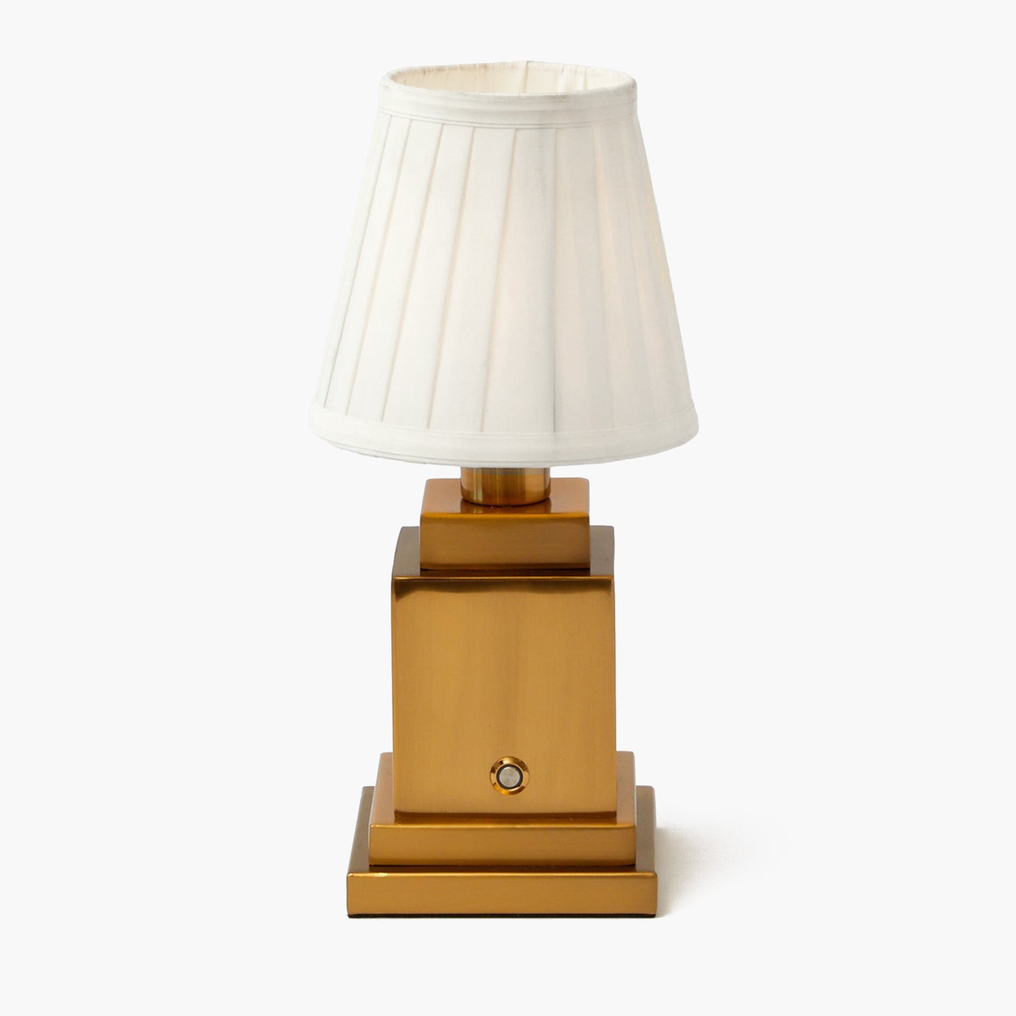 Rechargeable Table Lamp with Cream Shade (15cm)