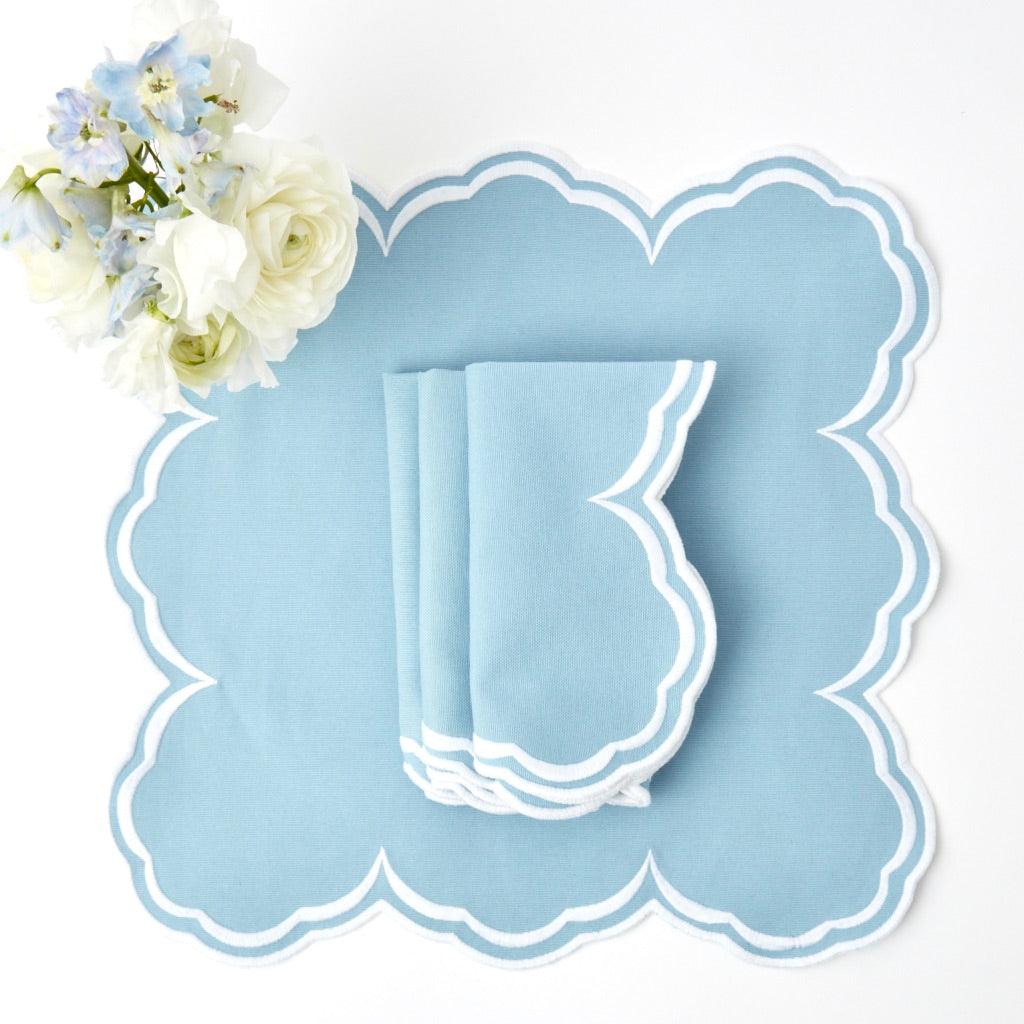 Serena Cornflower Blue Napkins (Set of 4) - Mrs. Alice