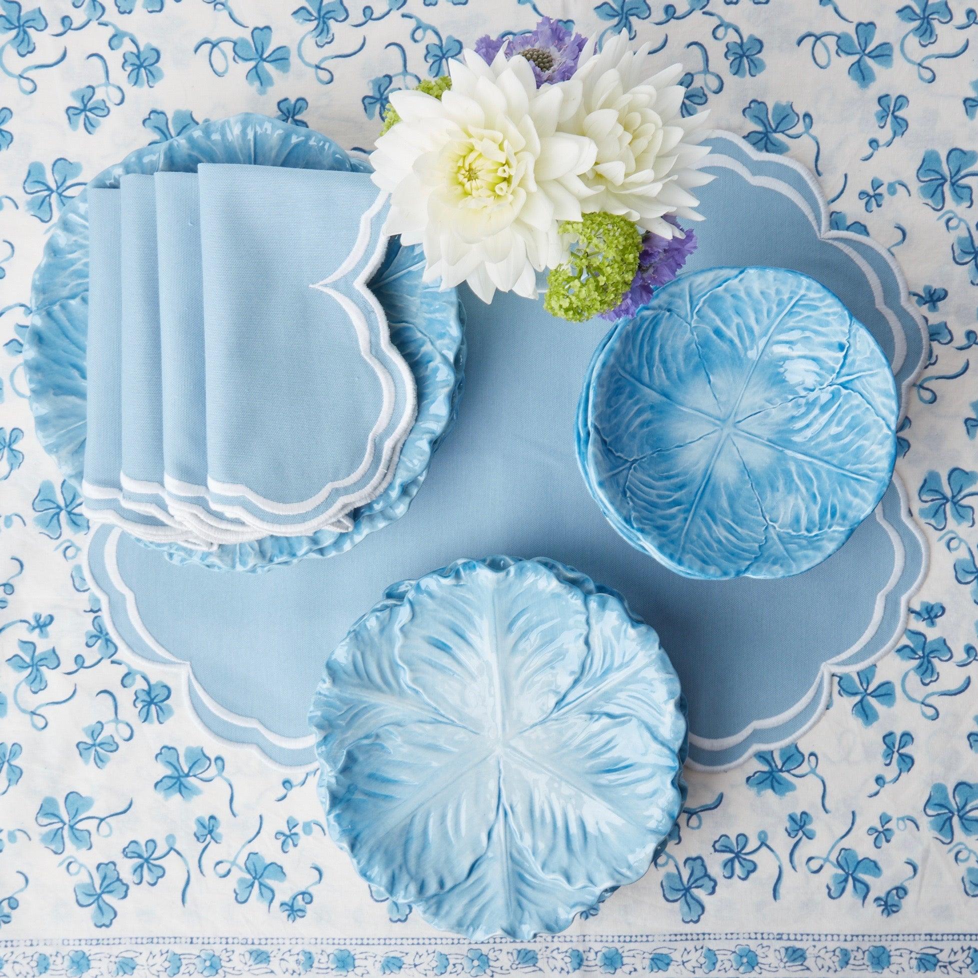 Serena Cornflower Blue Napkins (Set of 4) - Mrs. Alice