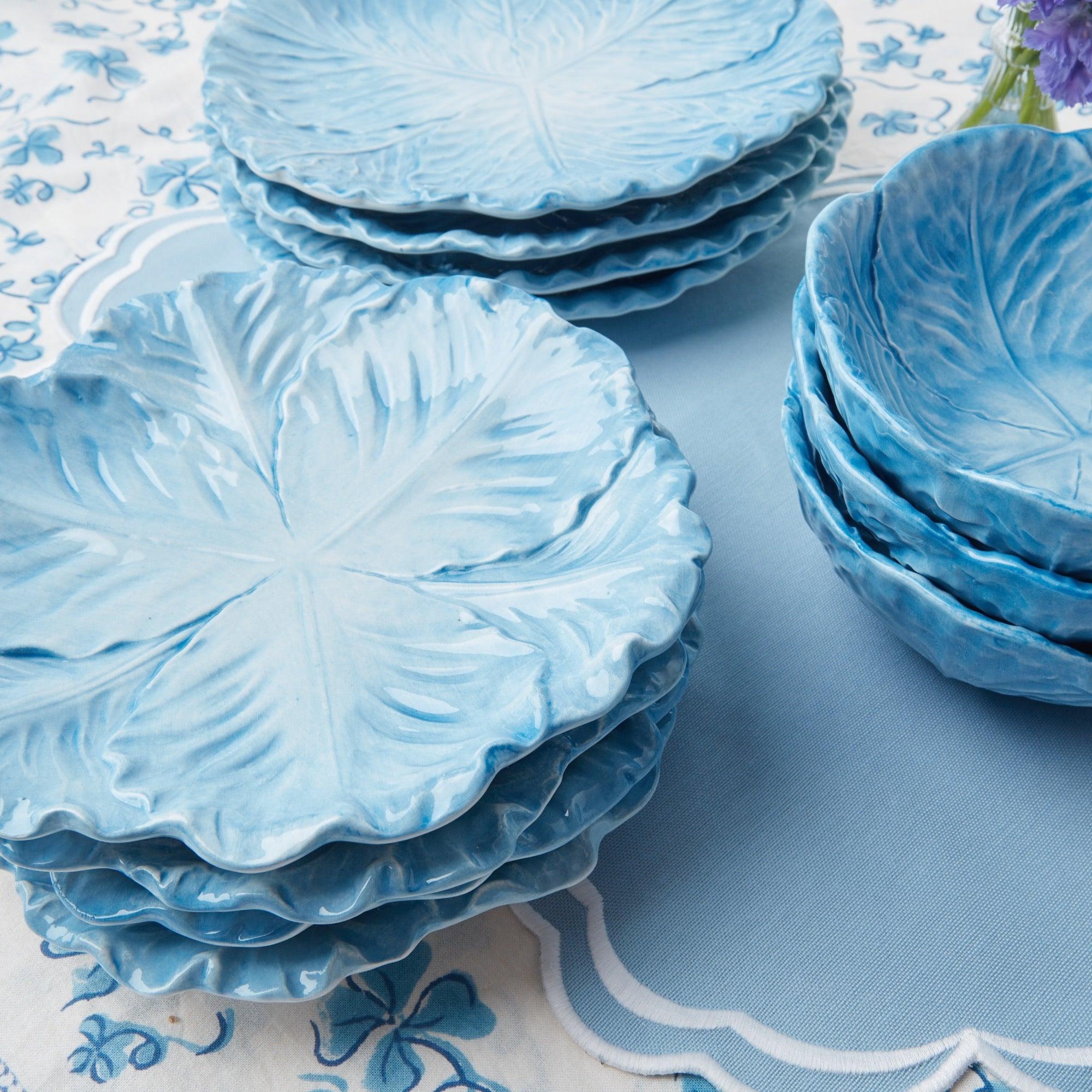 Serena Cornflower Blue Placemats & Napkins (Set of 4) - Mrs. Alice