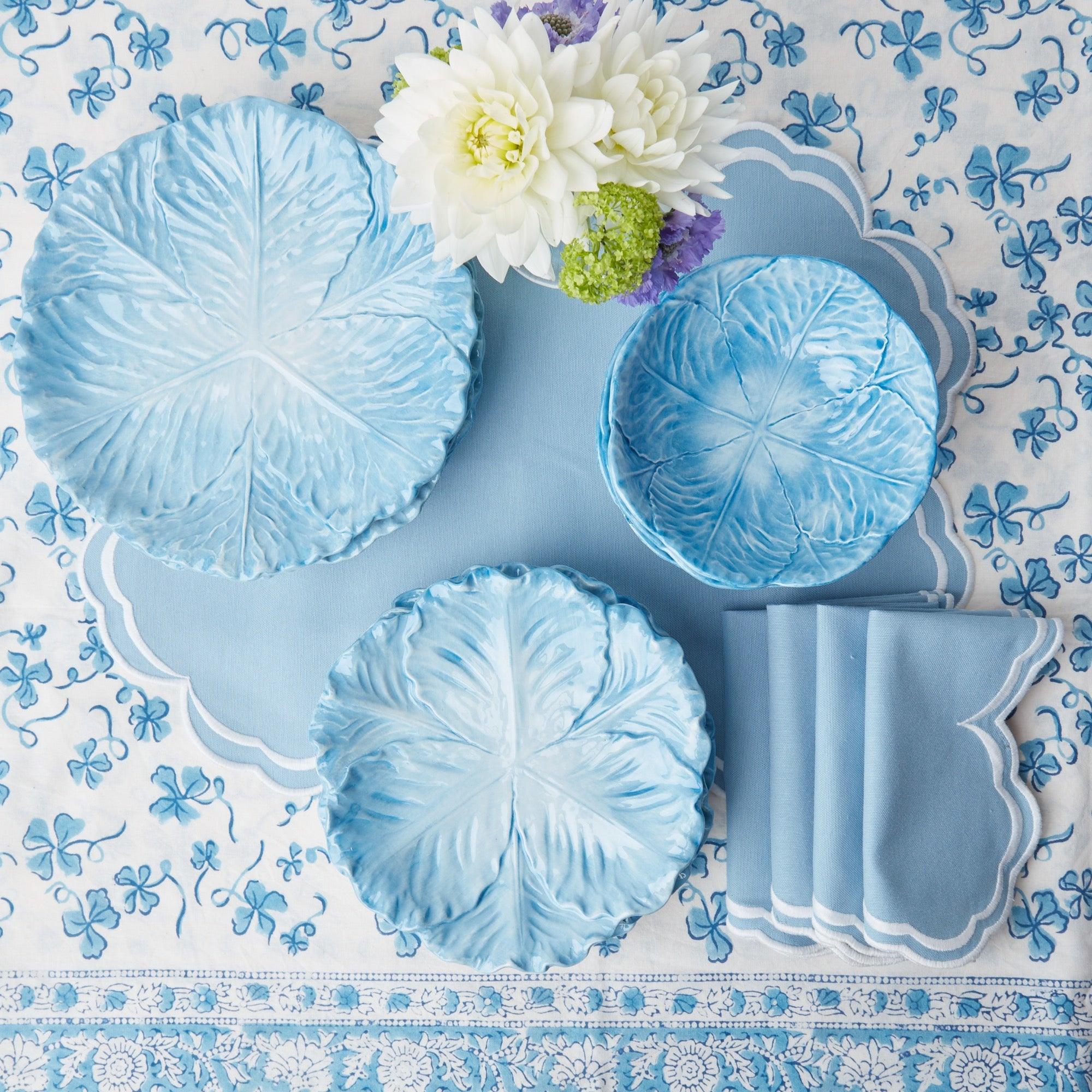 Serena Cornflower Blue Placemats (Set of 4) - Mrs. Alice