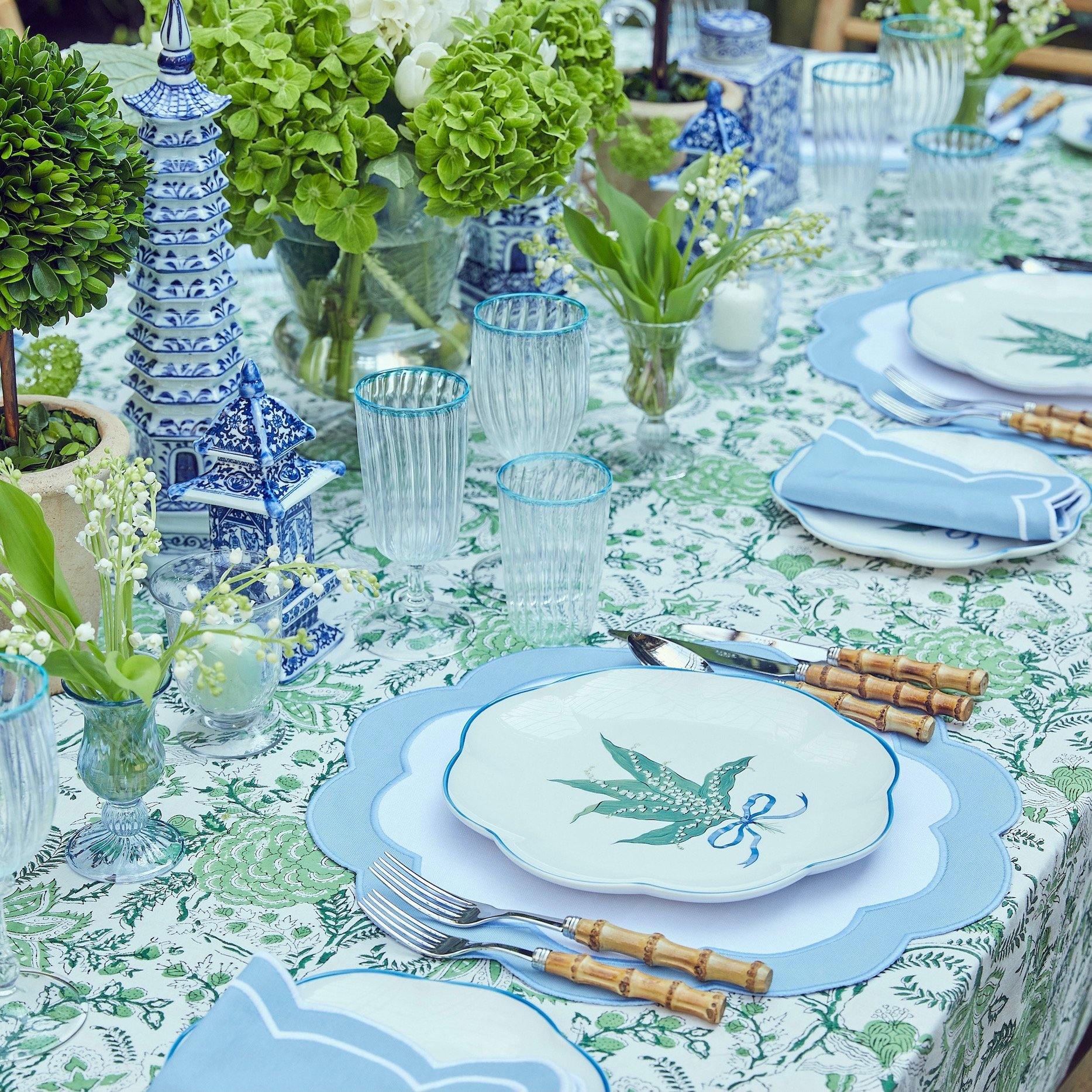 Serena Green Tablecloth - Mrs. Alice