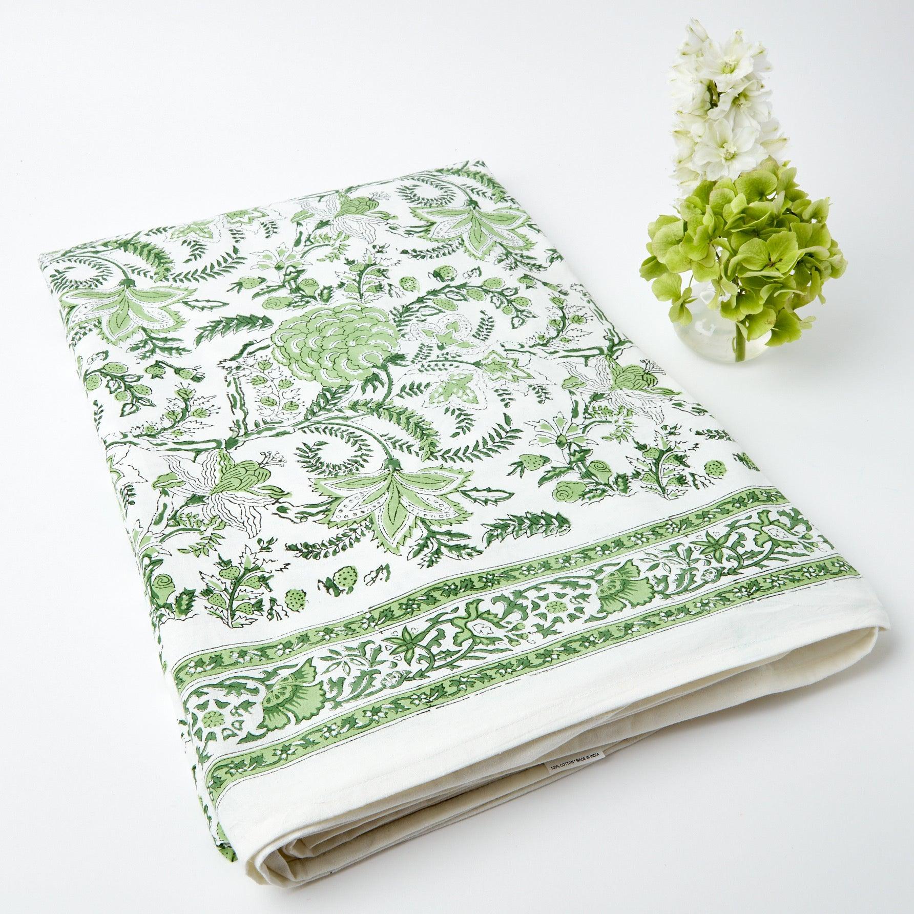 Serena Green Tablecloth - Mrs. Alice