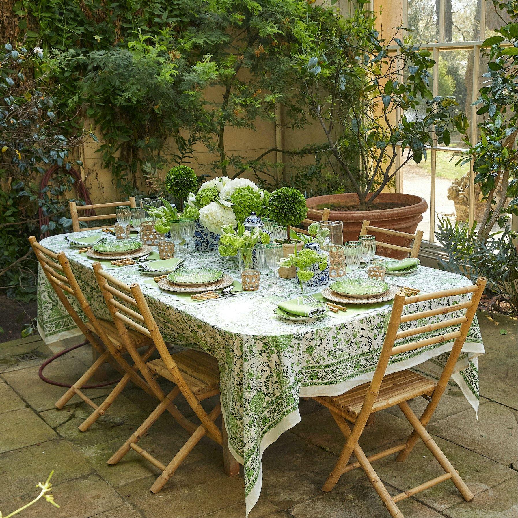 Serena Green Tablecloth - Mrs. Alice