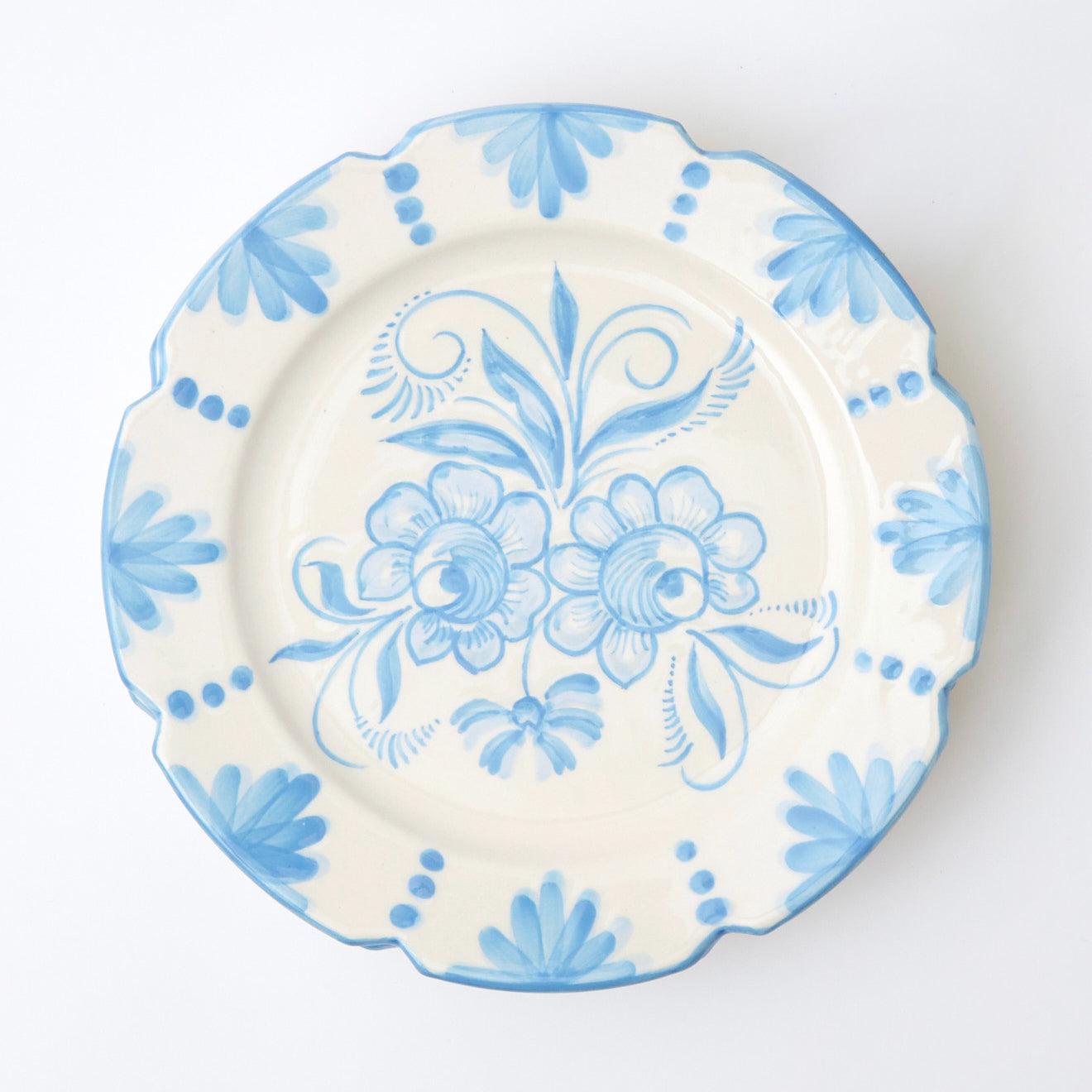 Seville Blue Gardênia Dinner Plate - Mrs. Alice