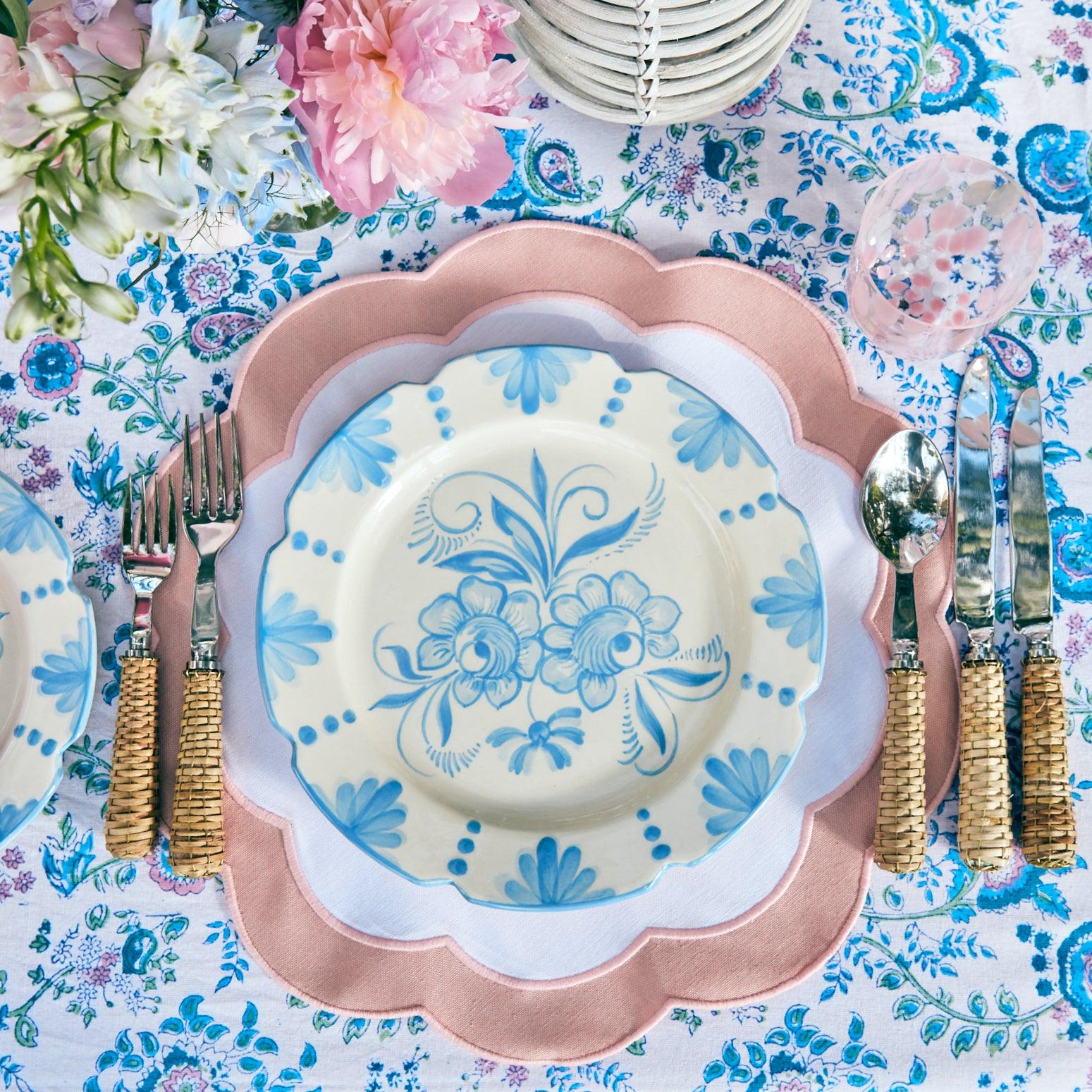 Seville Blue Gardênia Dinner Plate - Mrs. Alice