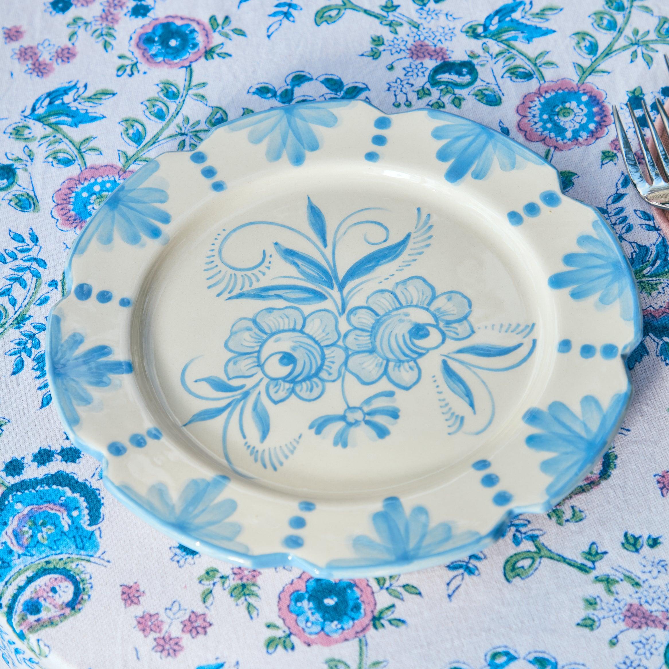 Seville Blue Gardênia Starter Plate - Mrs. Alice