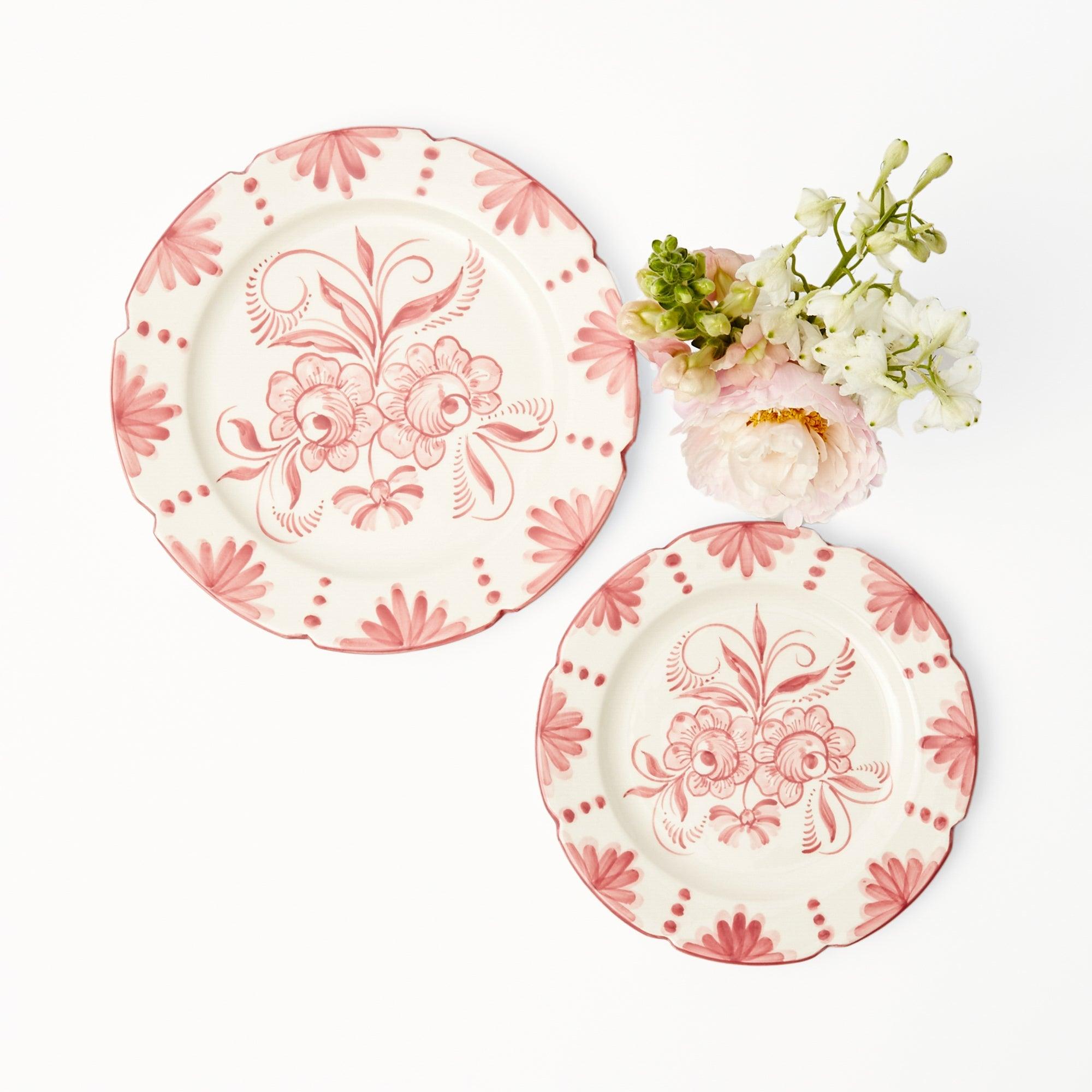 Seville Pink Gardênia Starter Plate (set of 4) - Mrs. Alice