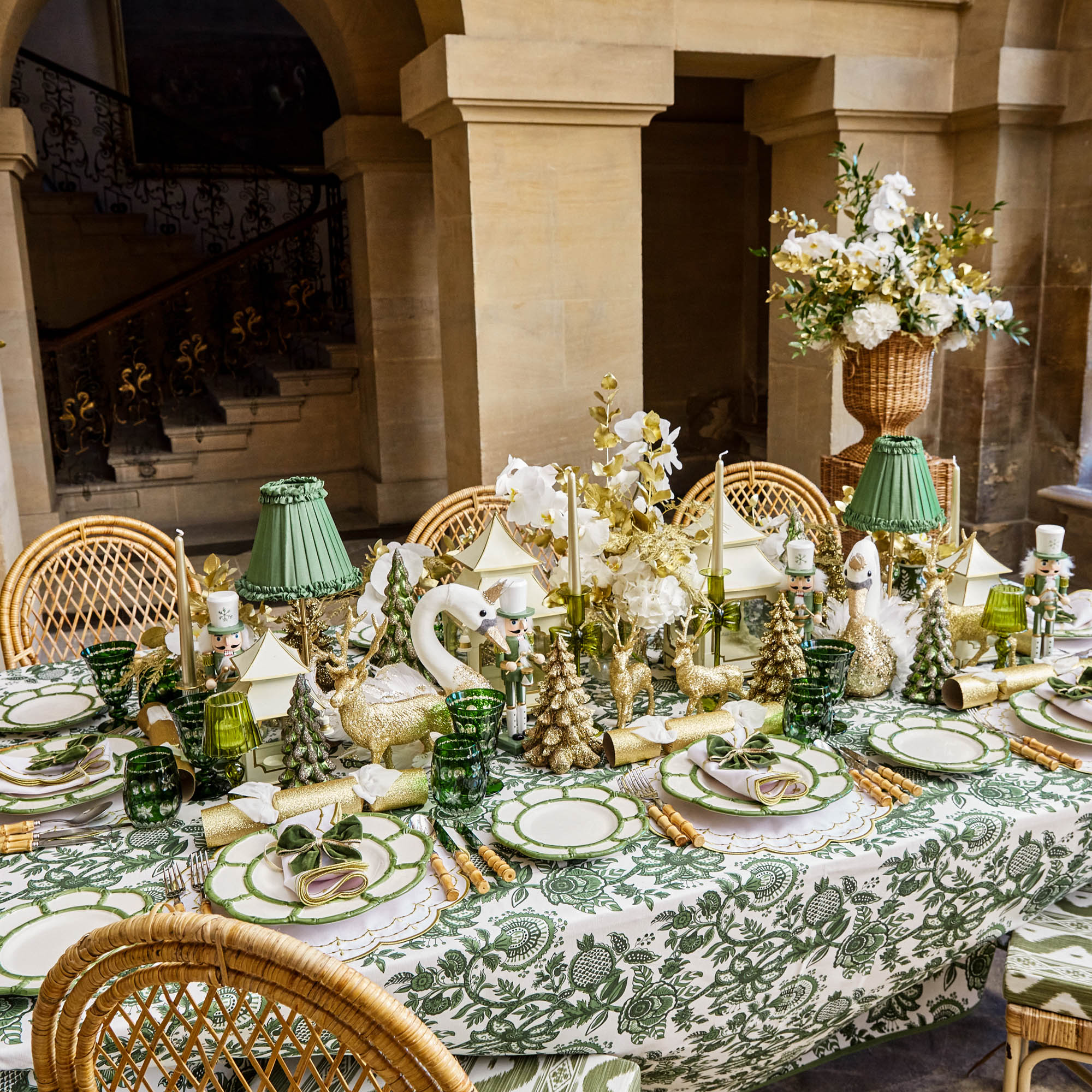 Elizabeth Green Tablecloth