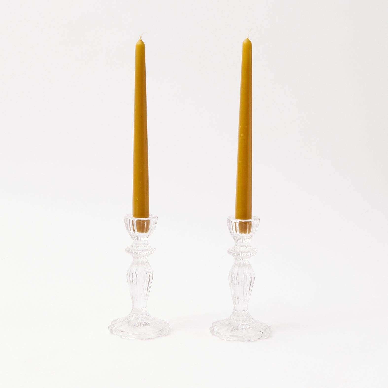 Tall Lace Edge Candle Holders (Pair) - Mrs. Alice