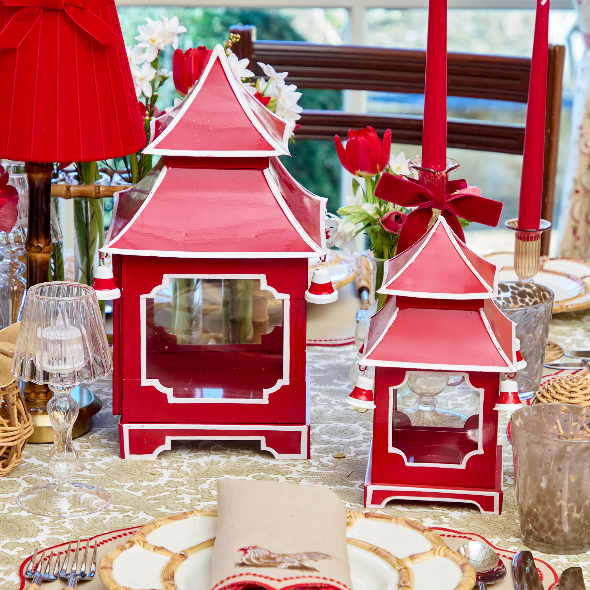 Berry Red Pagoda Lantern