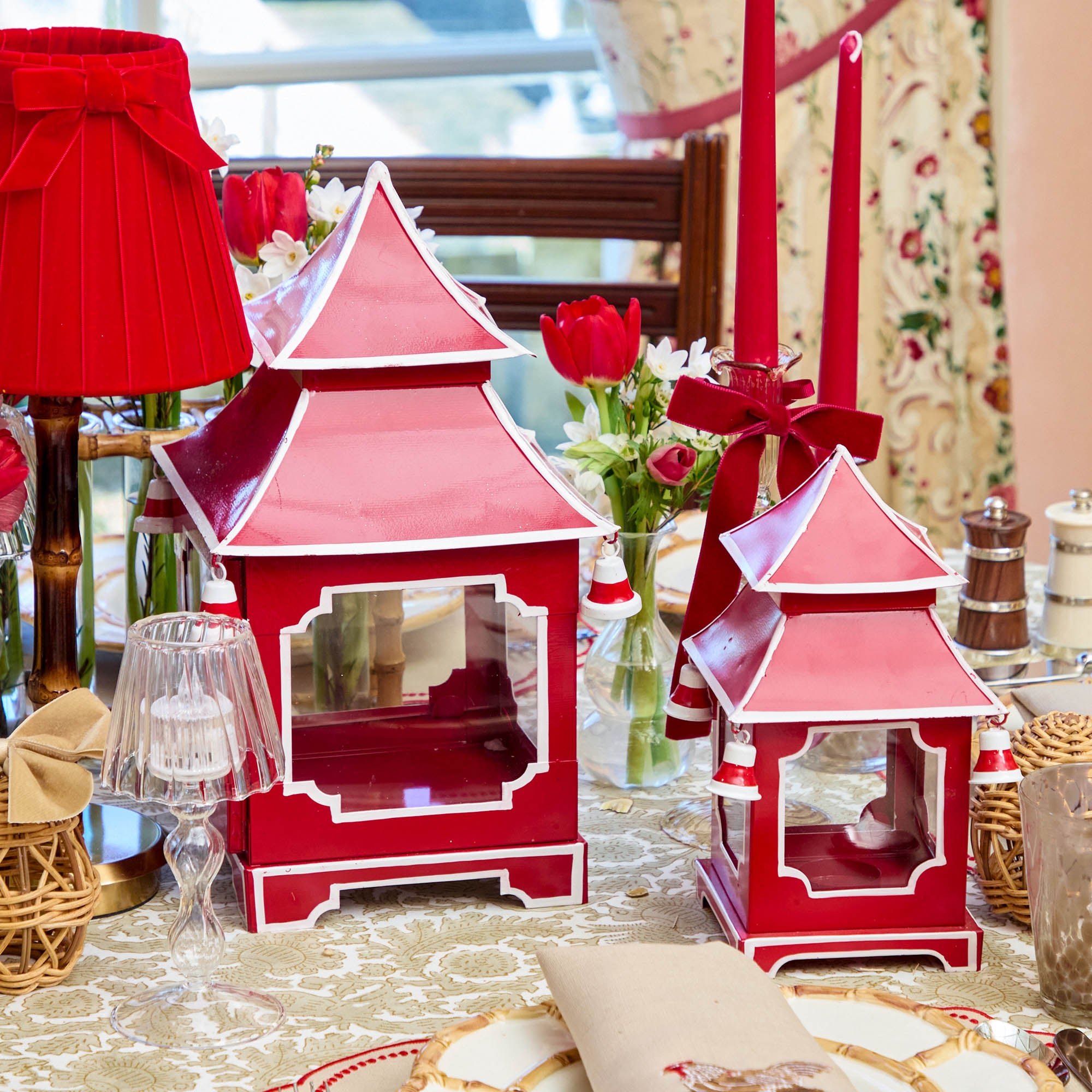 Berry Red Pagoda Lantern