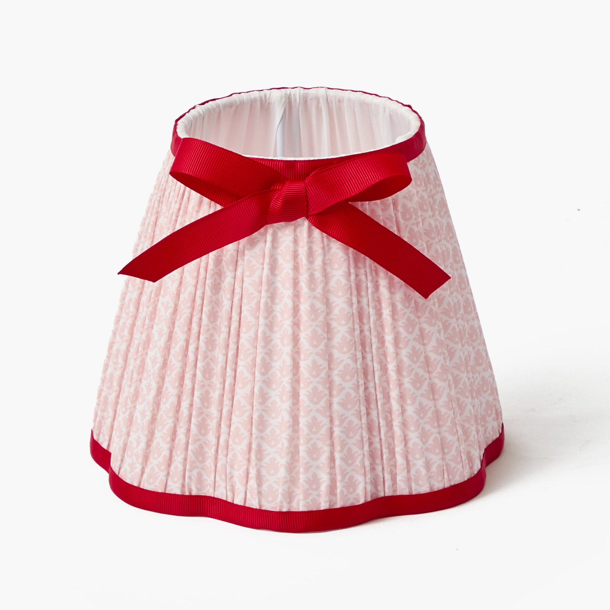 Pink & Red Lotus Bow Lampshade (18cm)