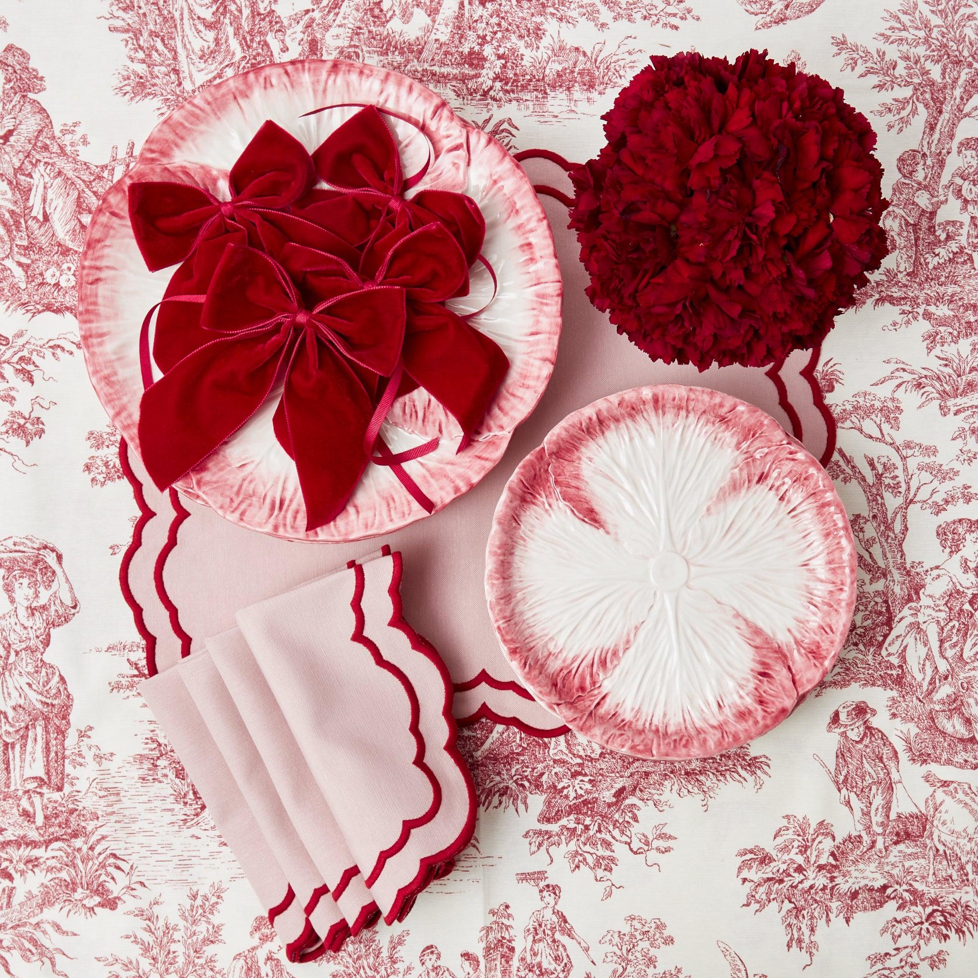 Valérie Pink Napkins (Set of 4) - Mrs. Alice