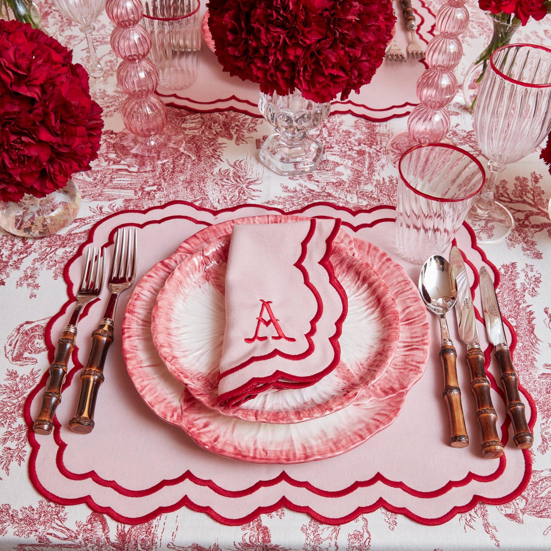 Valérie Pink Napkins (Set of 4) - Mrs. Alice