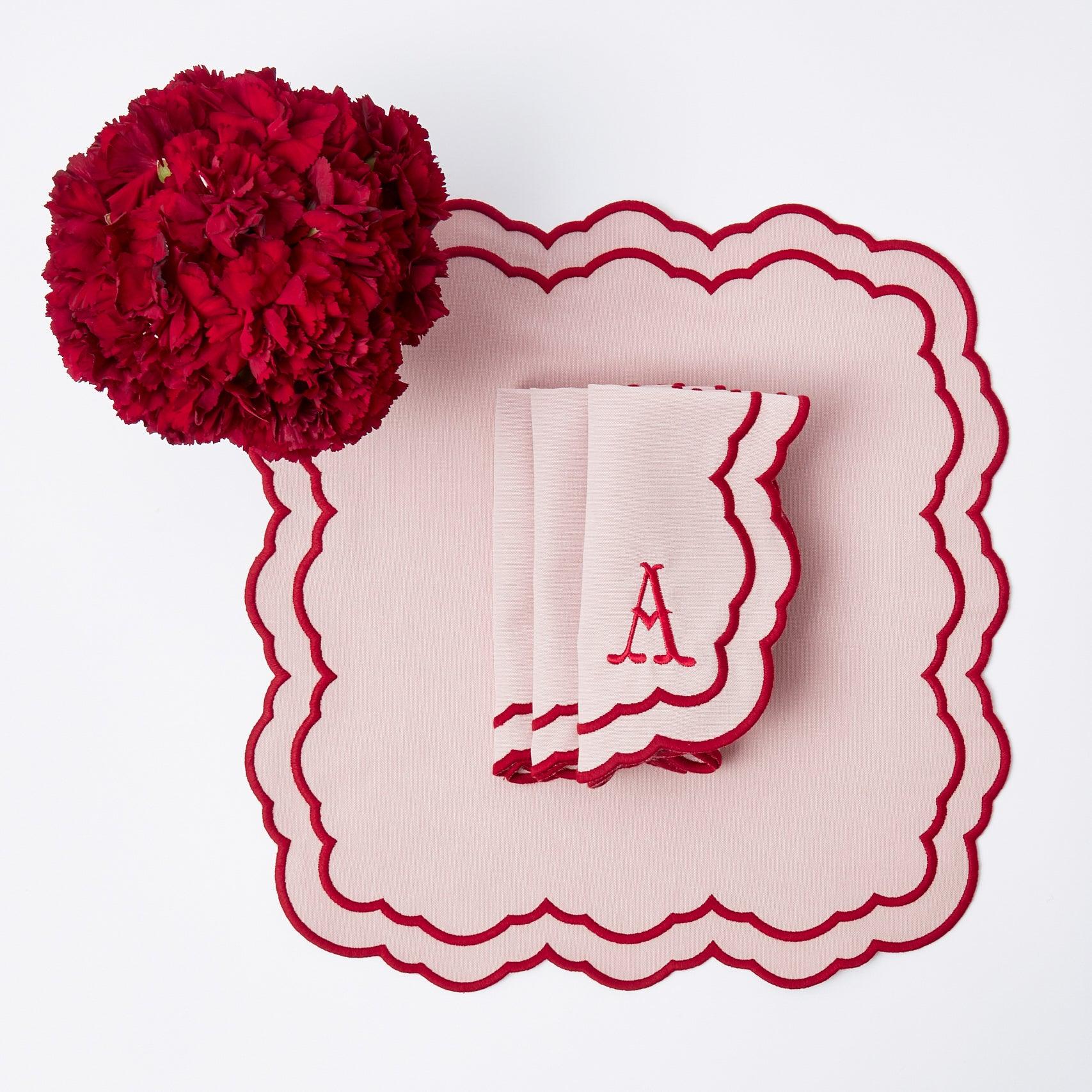 Valérie Pink Napkins (Set of 4) - Mrs. Alice