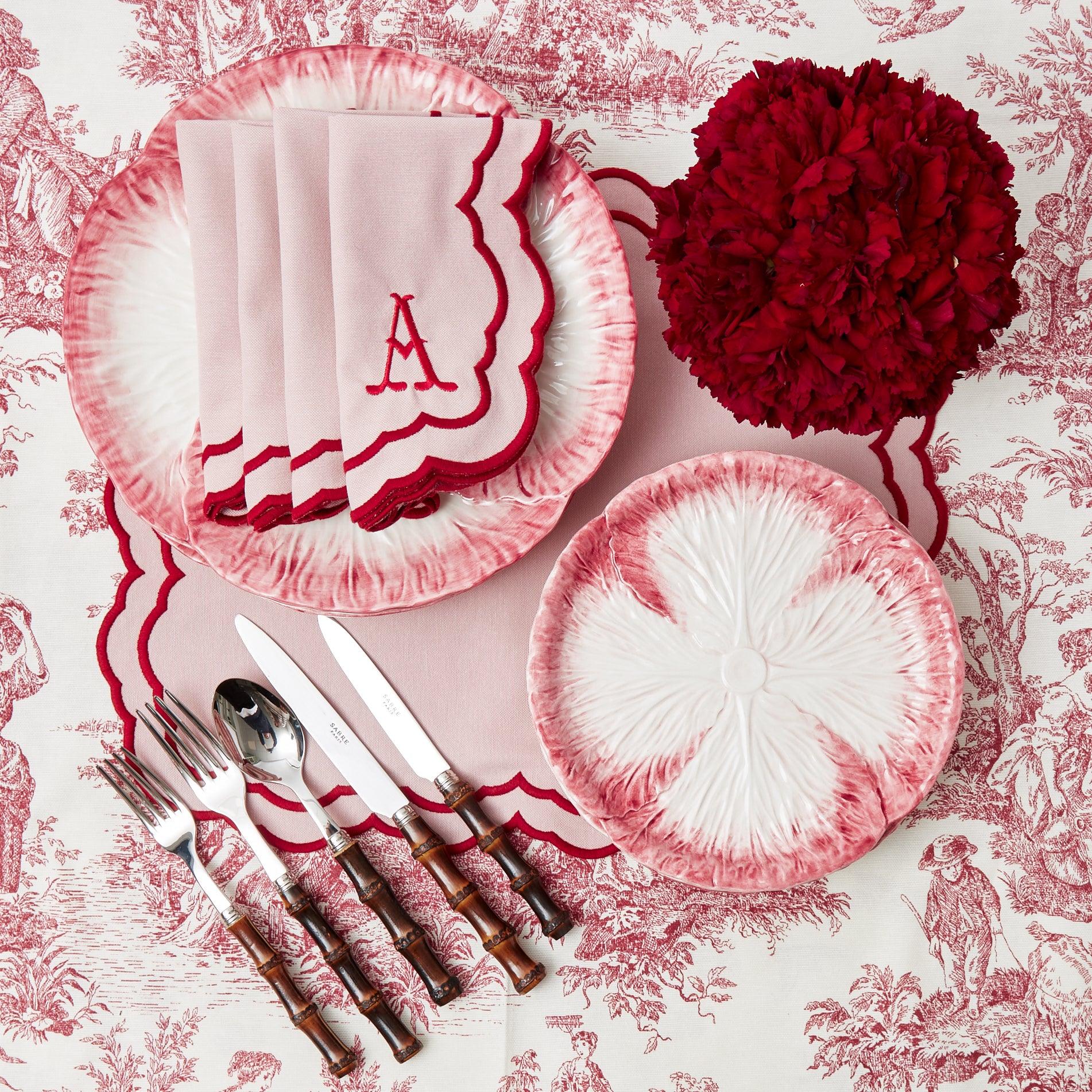 Valérie Pink Napkins (Set of 4) - Mrs. Alice