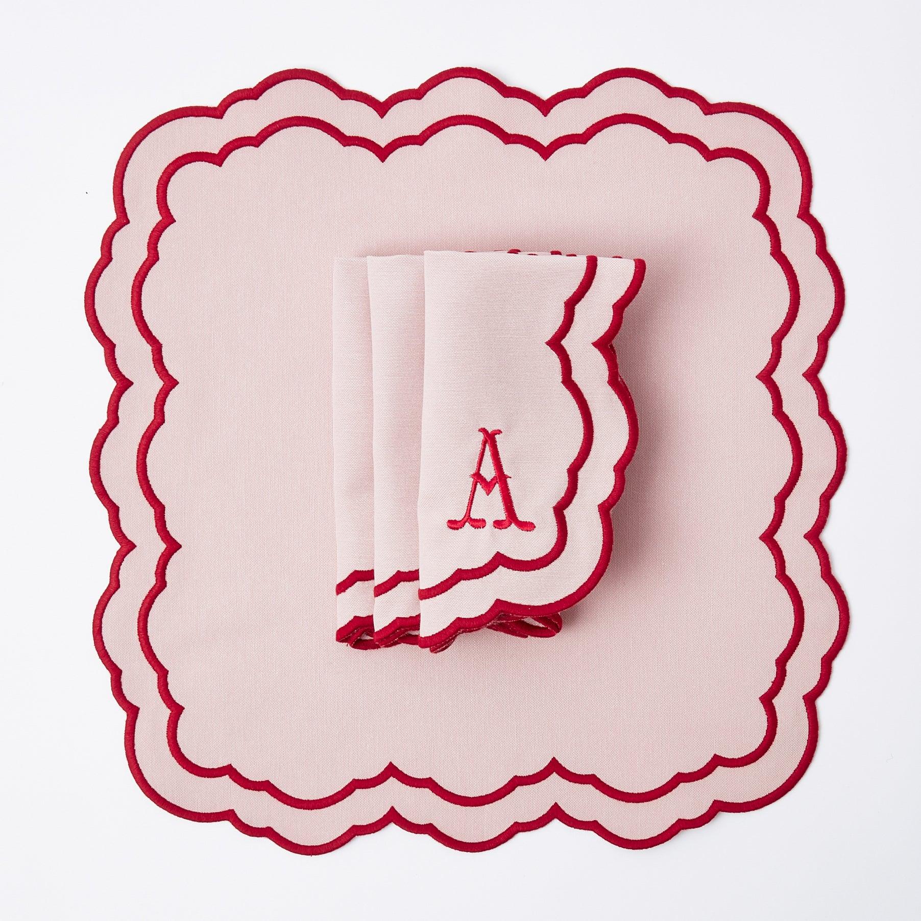 Valérie Pink Napkins (Set of 4) - Mrs. Alice