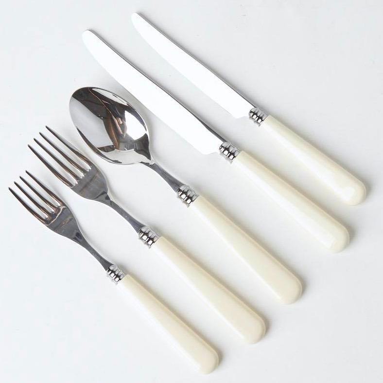 White Ivory Cutlery (5 Piece) - Mrs. Alice