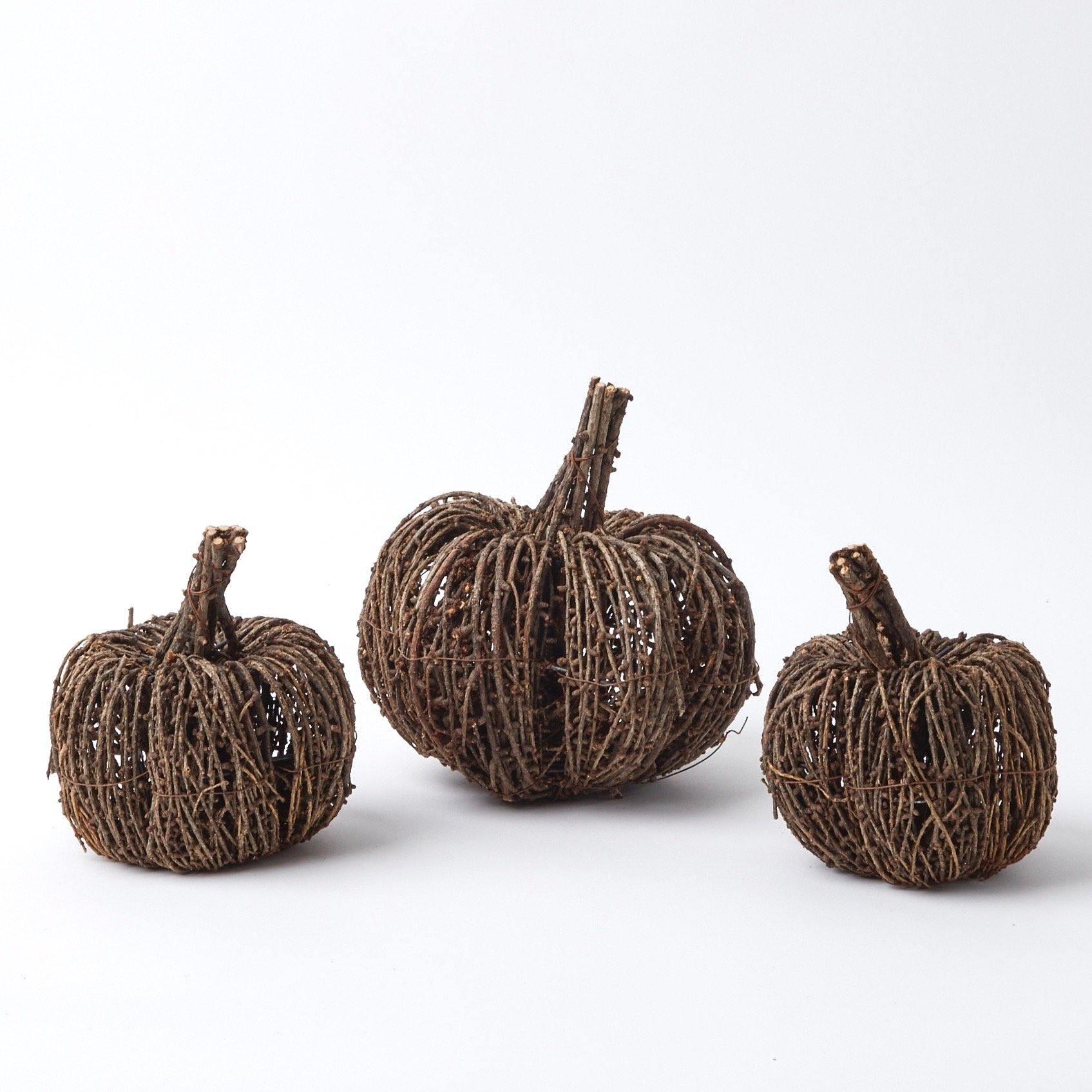 Wicker Pumpkin Family - Mrs. Alice