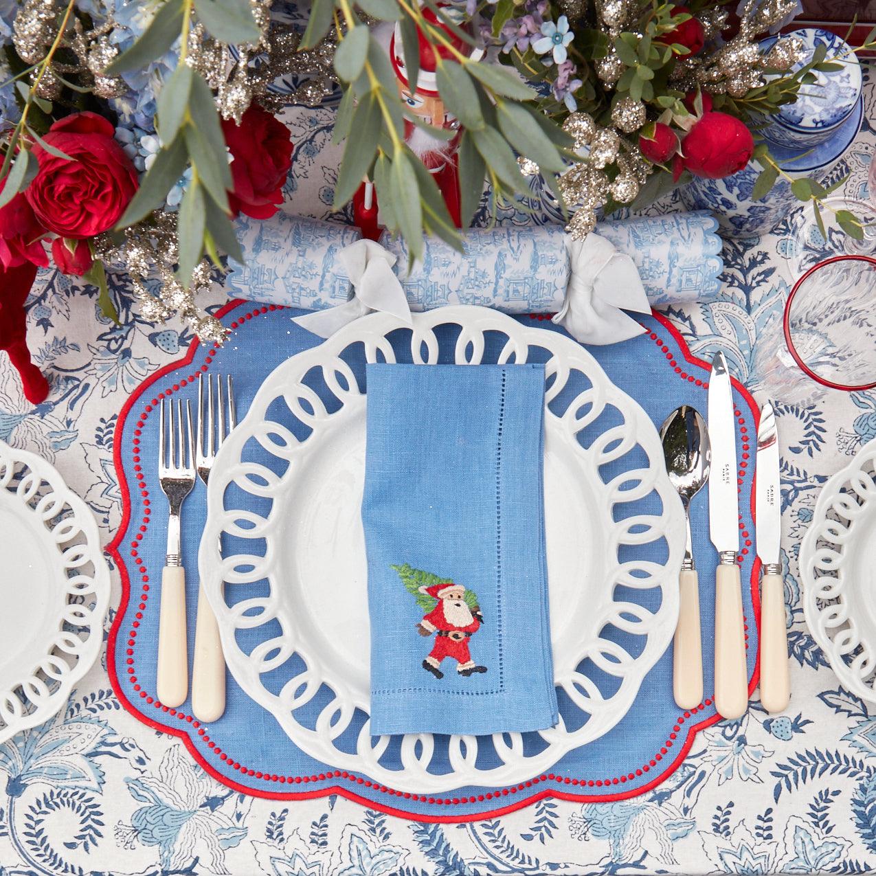 Set of 4 Christmas Placemats with Napkins cheapest